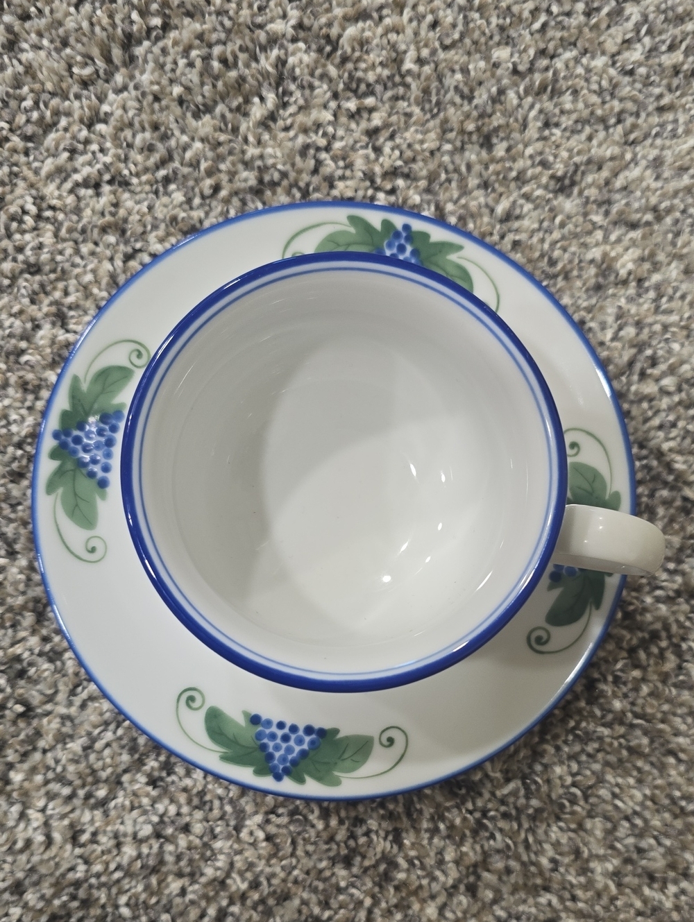 Vintage Dansk - Set Of 2 Dansk Provence Harvest Demitasse Tea Cup and Saucer